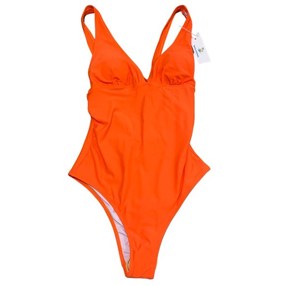 Beachsissi Other - NWT Beachsissi Orange One Piece Swim Suit | Size Small